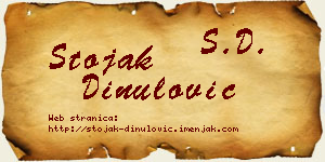 Stojak Dinulović vizit kartica